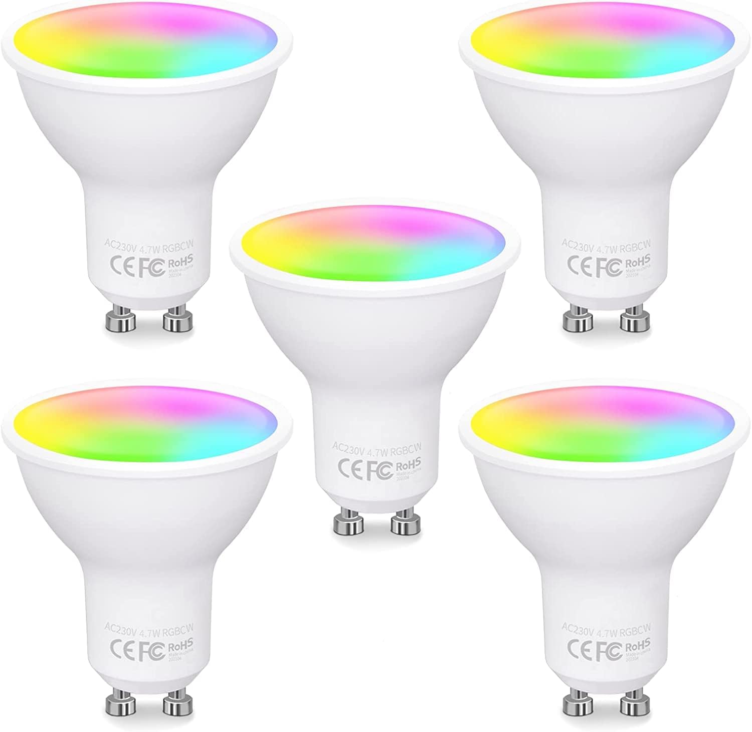 Умна LED крушка Fitop GU10 WiFi, 16 милиона цвята, Димируема - Image 1