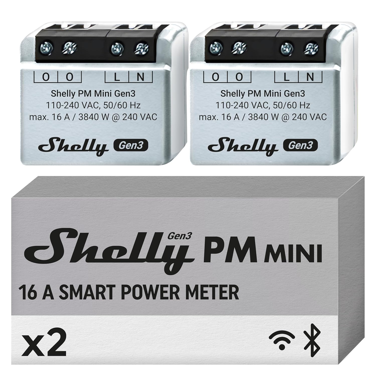 Интелигентен WiFi и Bluetooth измервател Shelly PM Mini Gen 3 - Image 1