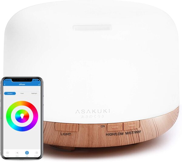 Asakuki Alexa Aroma Diffuser 500 ml - Smart and Stylish - Image 1