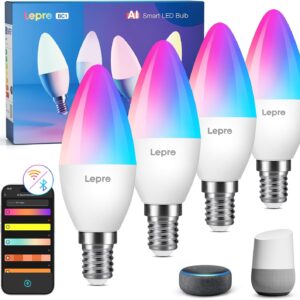 Интелигентна LED крушка Lepro AI BC1, 4.9 W, димираща - Image 1