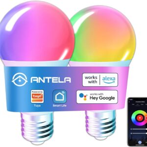 Умна LED крушка ANTELA RGB E27 9W за Google и Alexa - Image 1