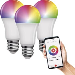 EMOS GoSmart RGB LED лампа - Пакет от 3, E27, Димируема - Image 1