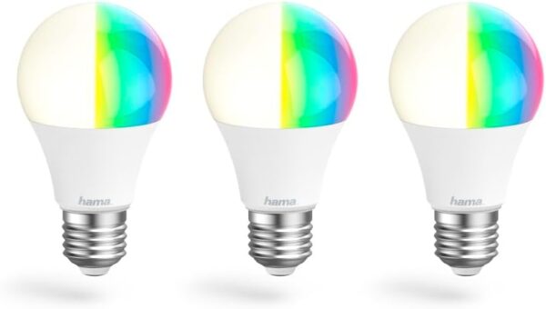 Умен комплект лампи Hama WLAN LED E27 (3 броя) - Image 1