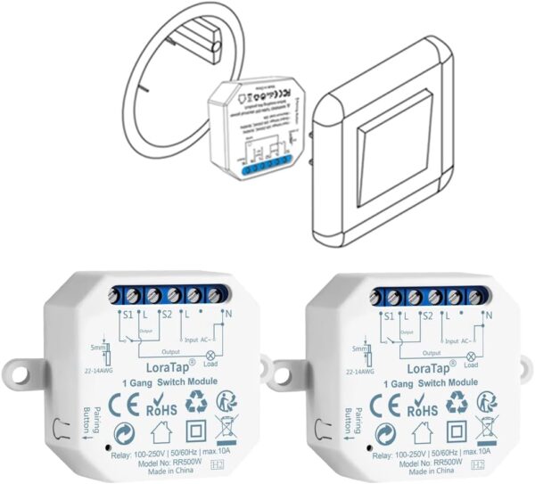 WiFi Превключвател LoraTap 4.0 за Смарт Дом - Image 1