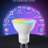 Умна LED крушка Fitop GU10 WiFi, 16 милиона цвята, Димируема - Image 2