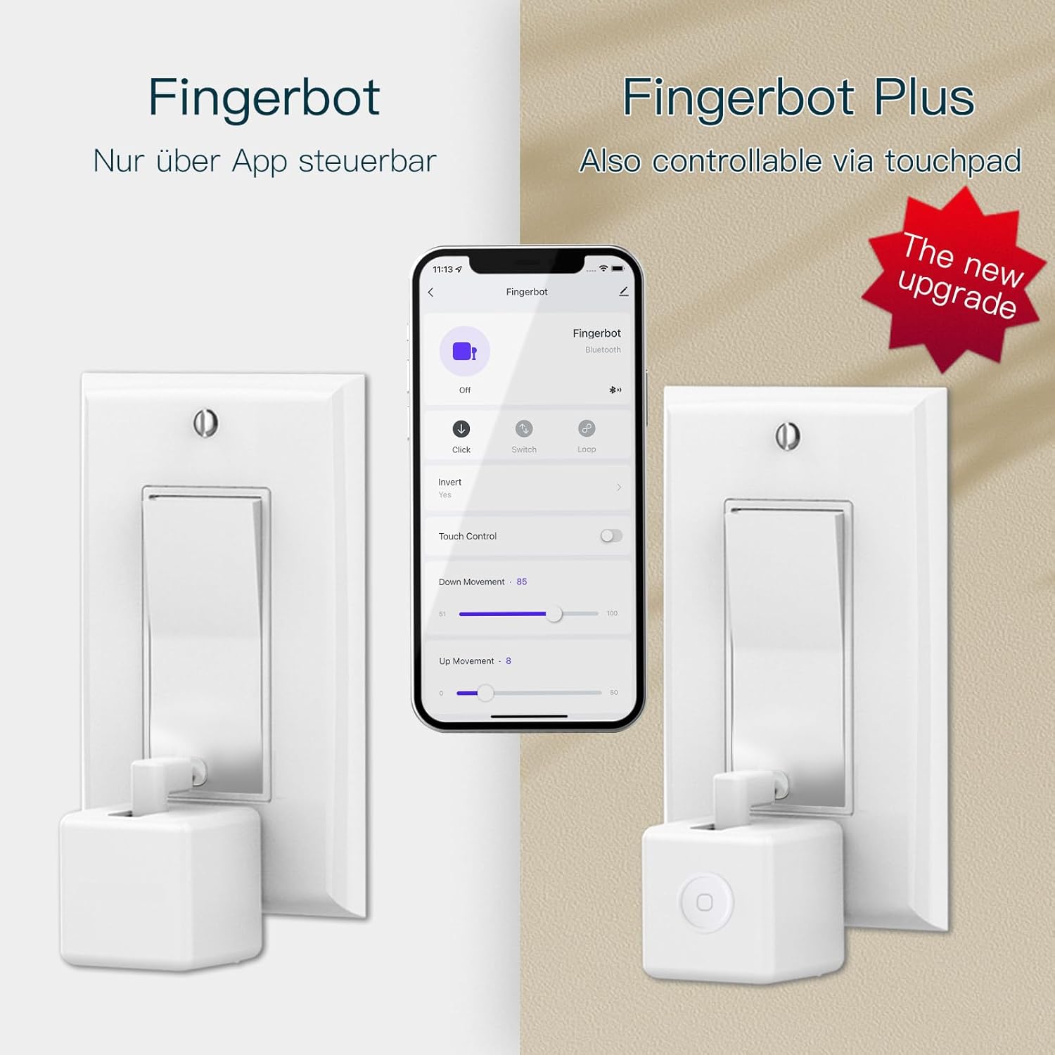 MOES Fingerbot Plus: Умен превключвател с тъч контрол - Image 2