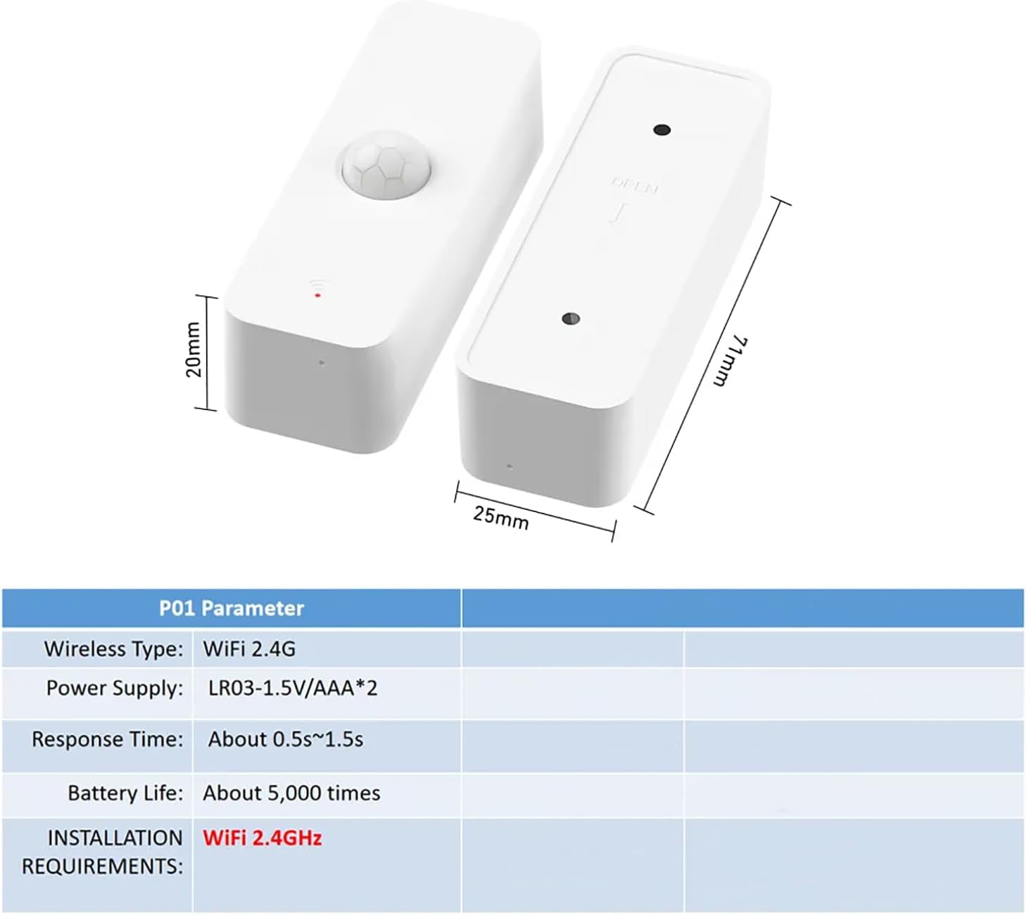 Умен WiFi сензор за движение Tuya с управление чрез ап - Image 2