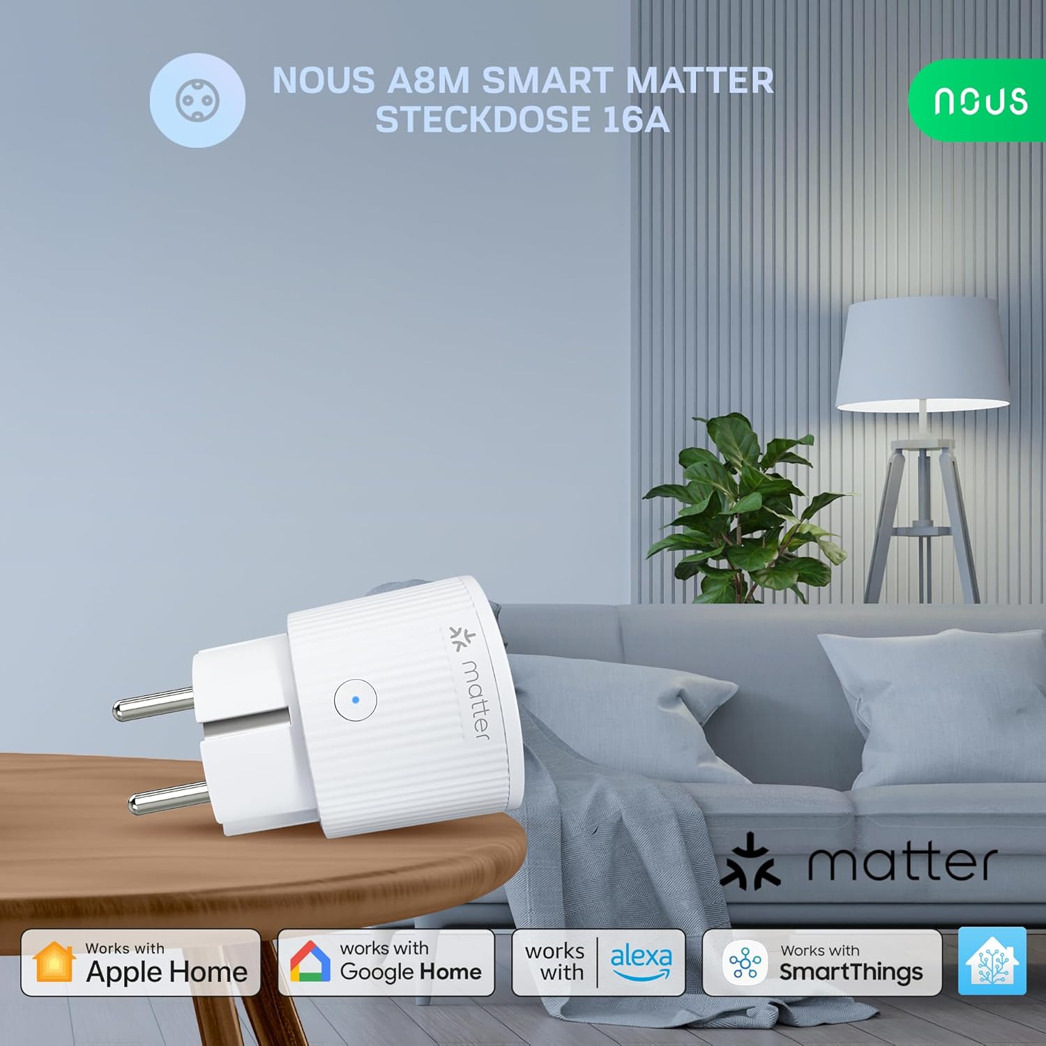 NOUS Matte Smart Socket - Управлявайте уредите си интелигентно - Image 2