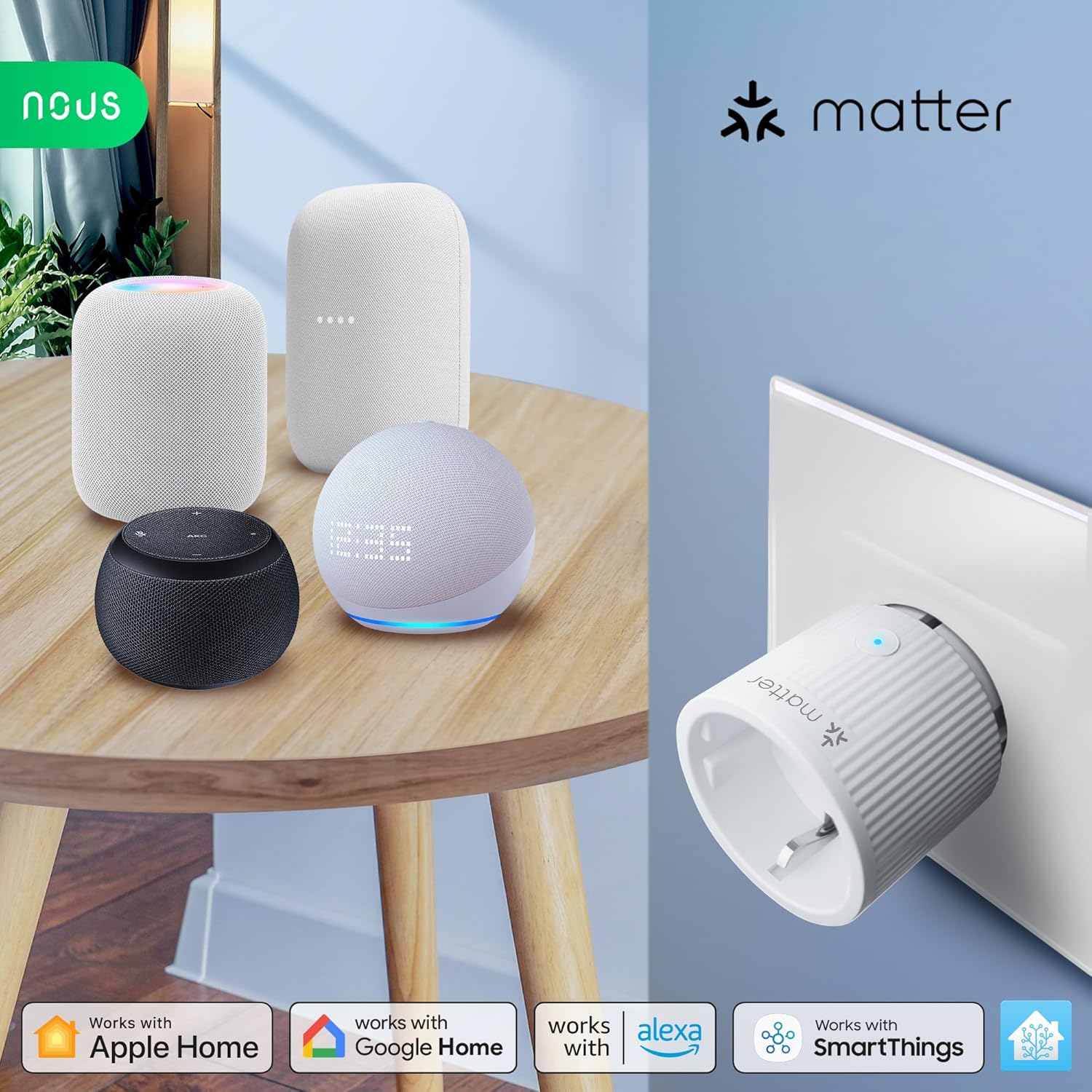 NOUS Matte Smart Socket - Управлявайте уредите си интелигентно - Image 4