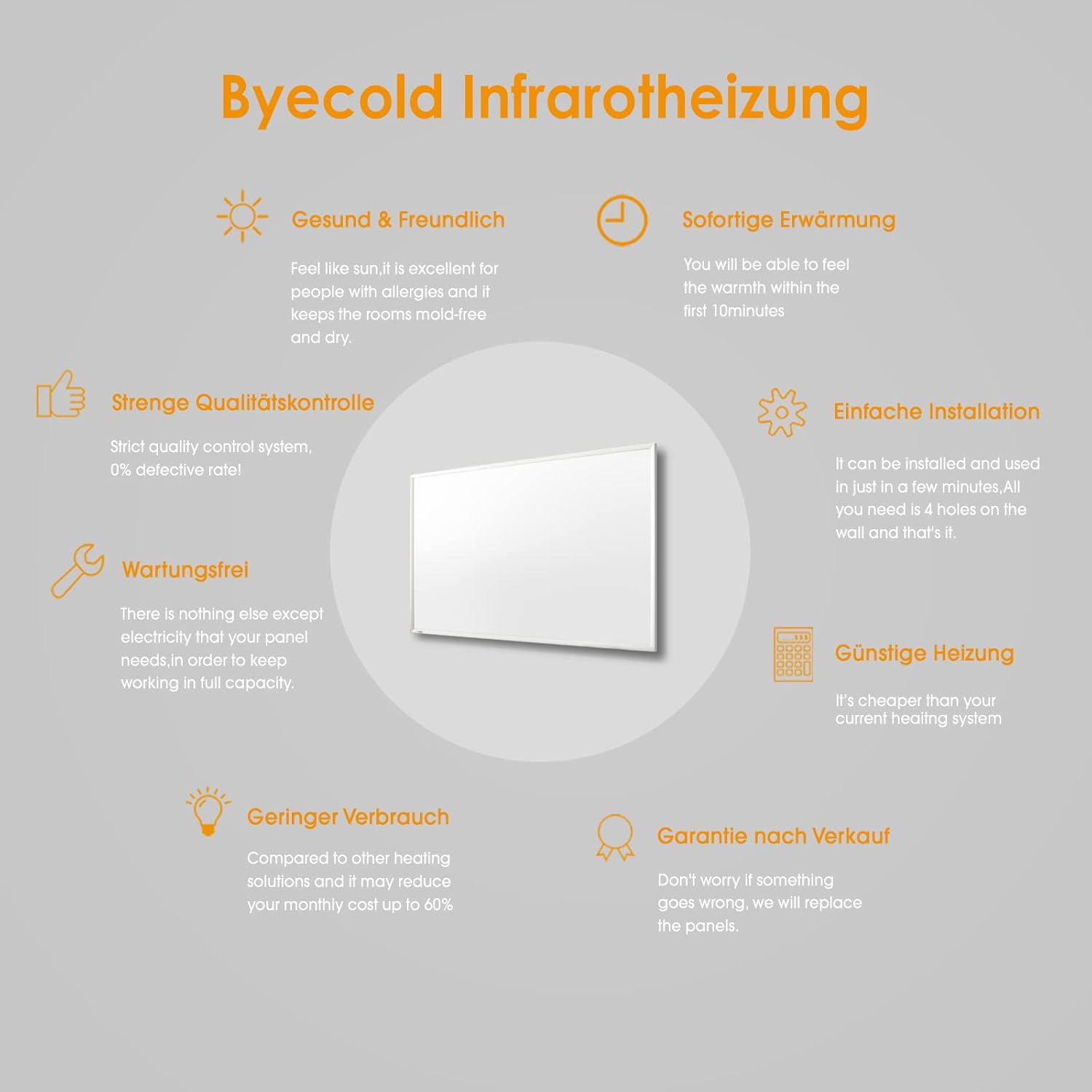 Икономичен инфрачервен отоплител Byecold - Image 5