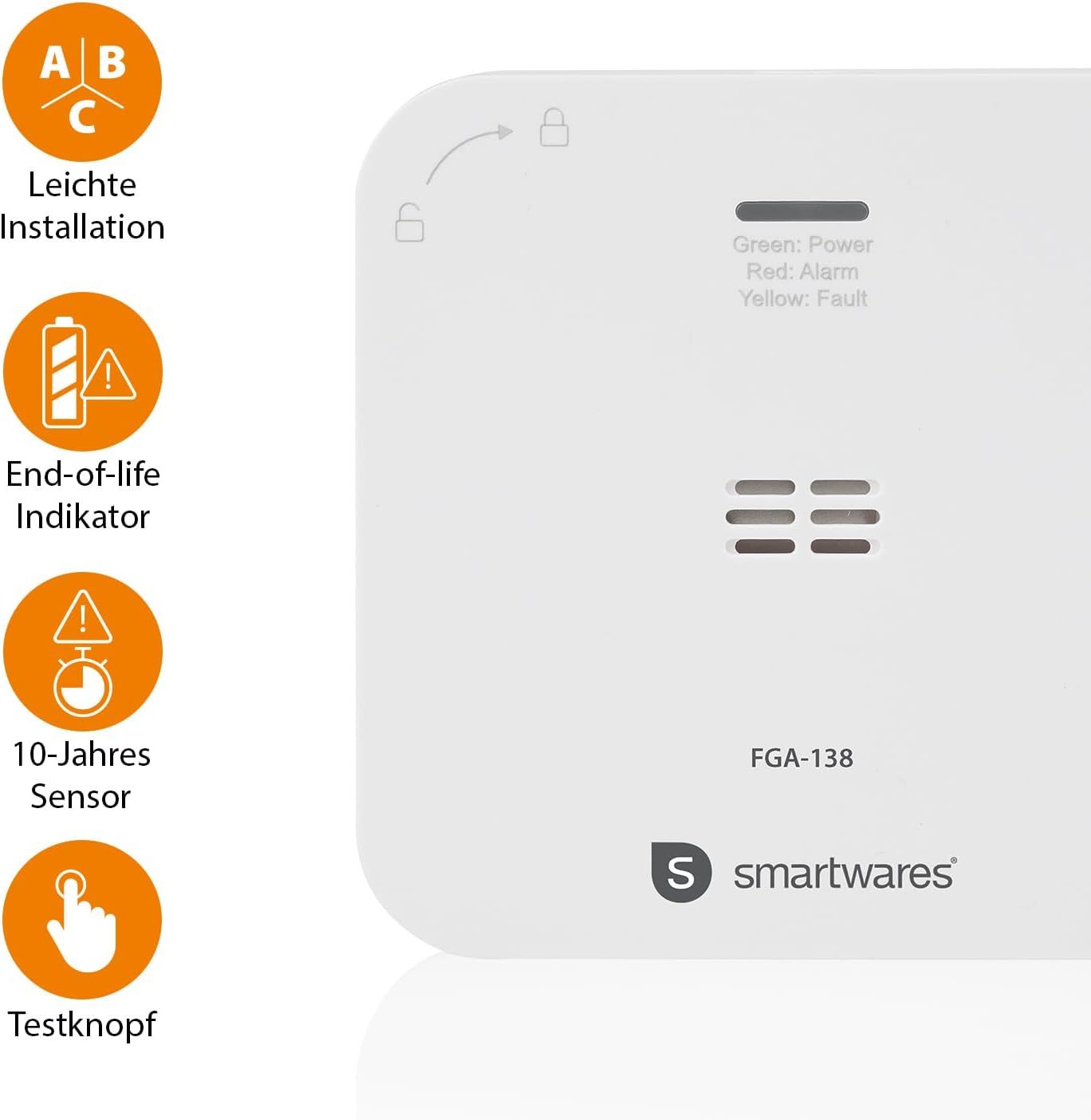 Интелигентен CO детектор Smartwares FGA-13800 - Image 5