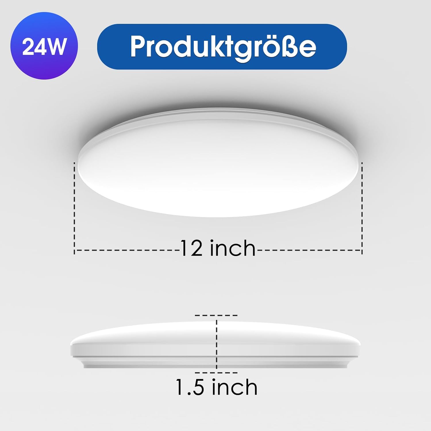 Смарт LED таванна лампа KingMile 24W с дистанционно - Image 7